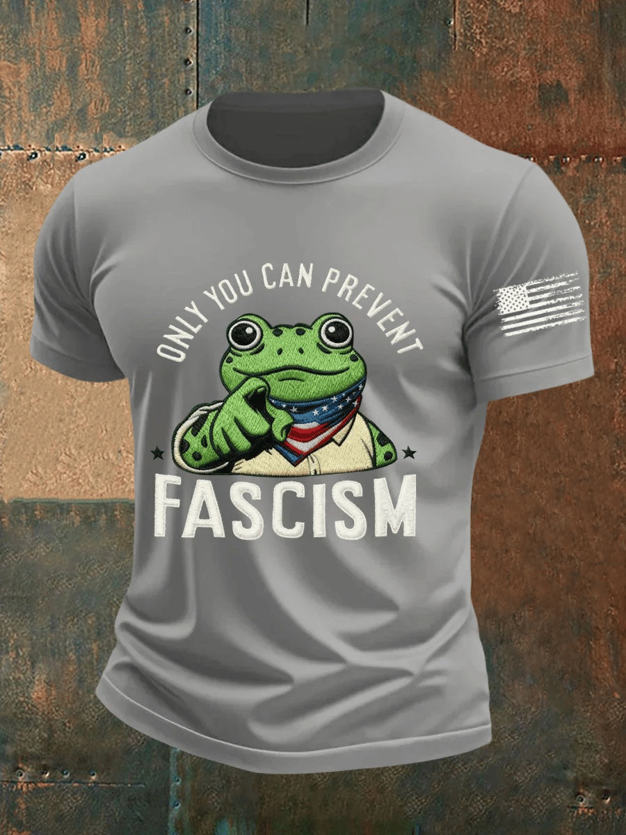Men's Only You Can Prevent Fascism  Print short-sleeved T-shirt