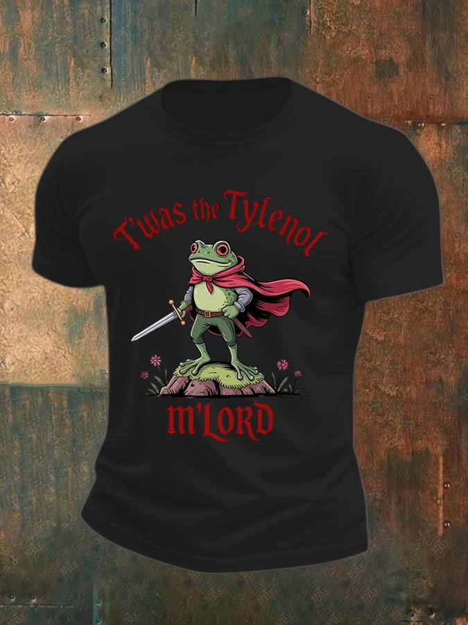 Men's casual basic moral radicalization justice frog resistance T-shirt