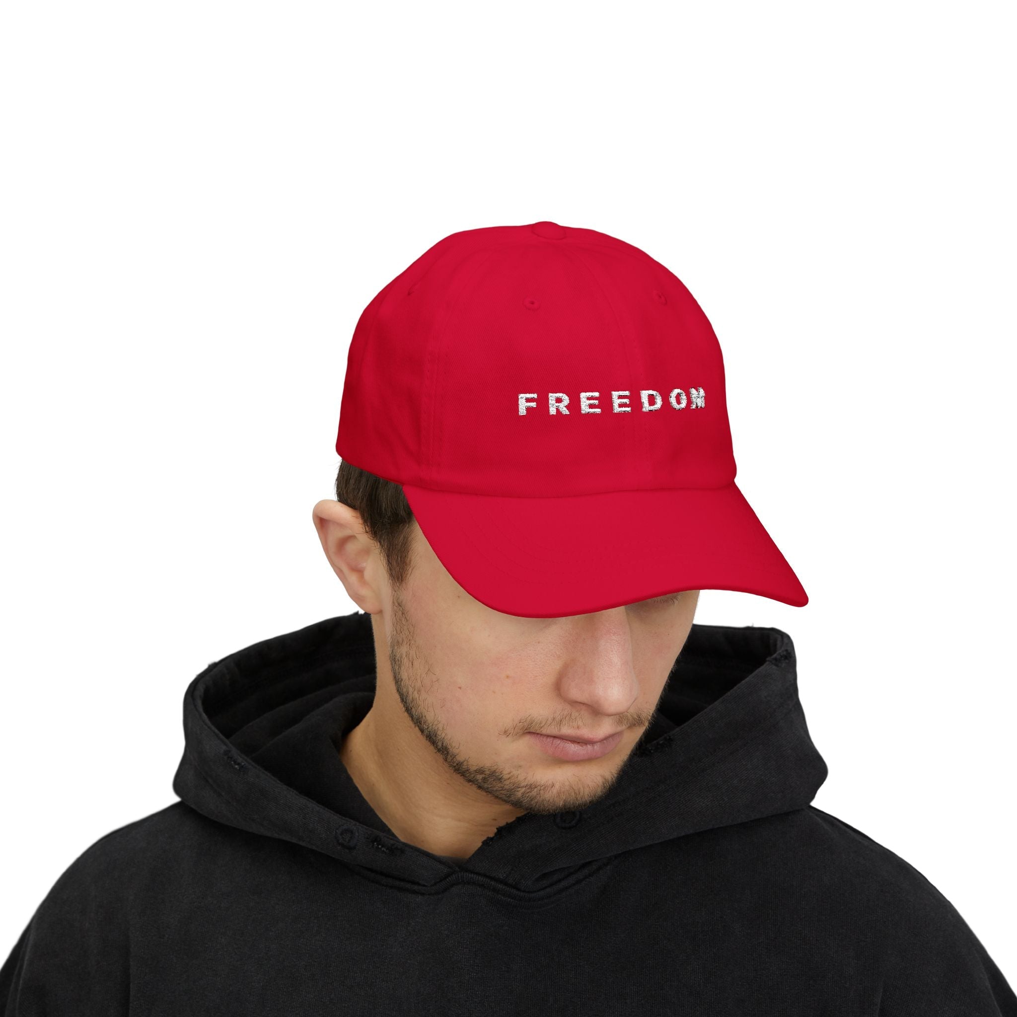 Charlie Kirk FREEDOM Hat in Red - Tribute Collection