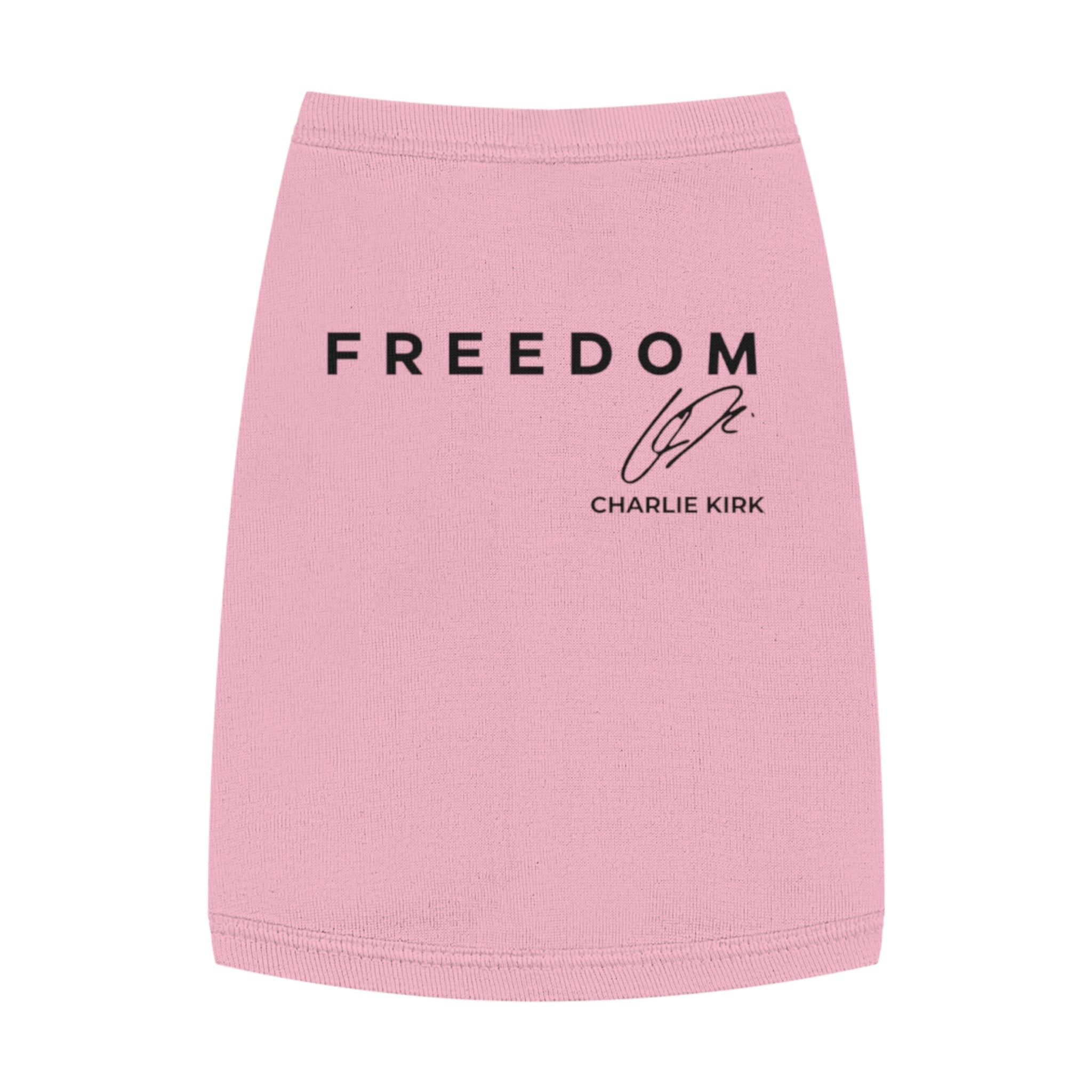 Charlie Kirk 'FREEDOM' Memorial Dog Shirt