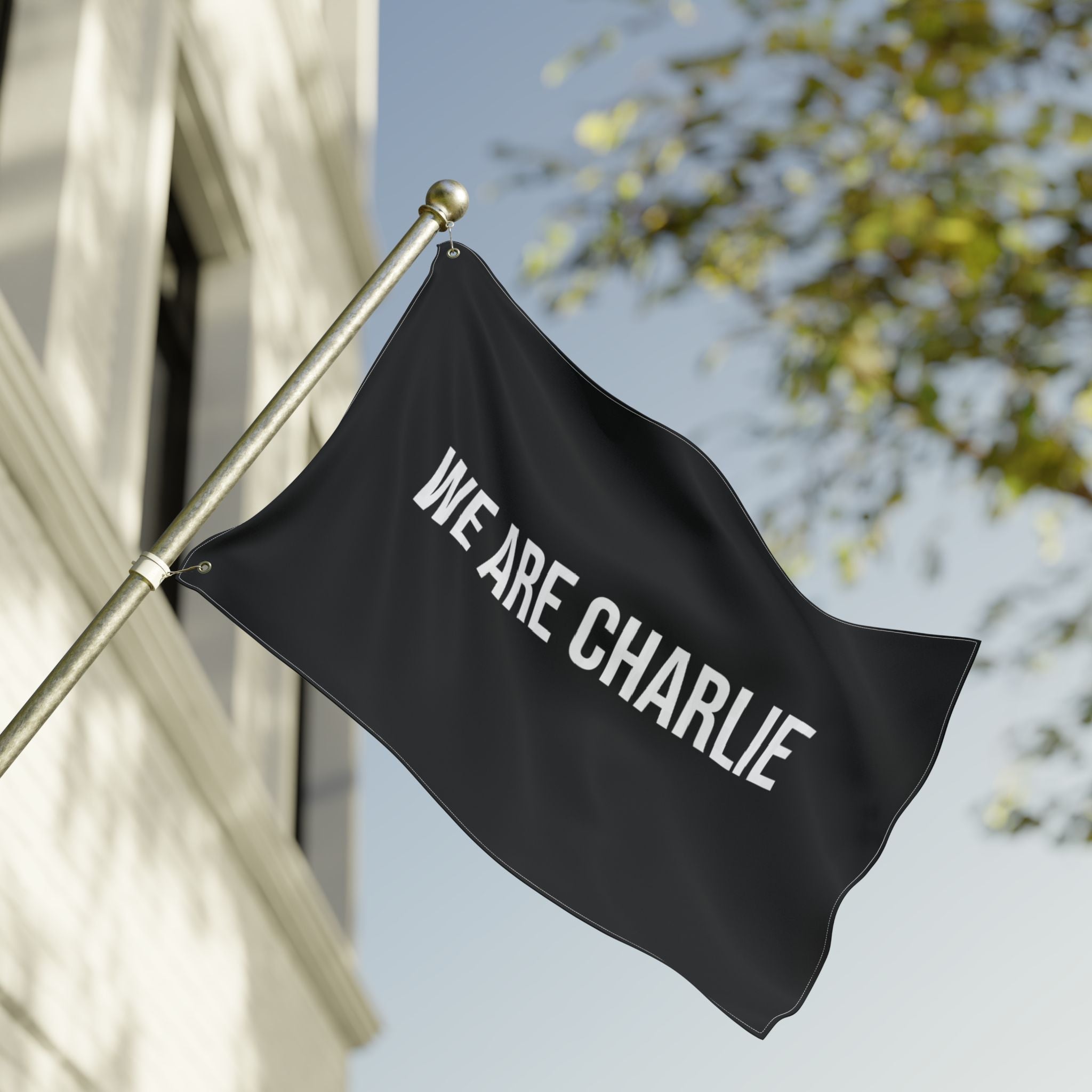 Double Sided Flag WE ARE CHARLIE