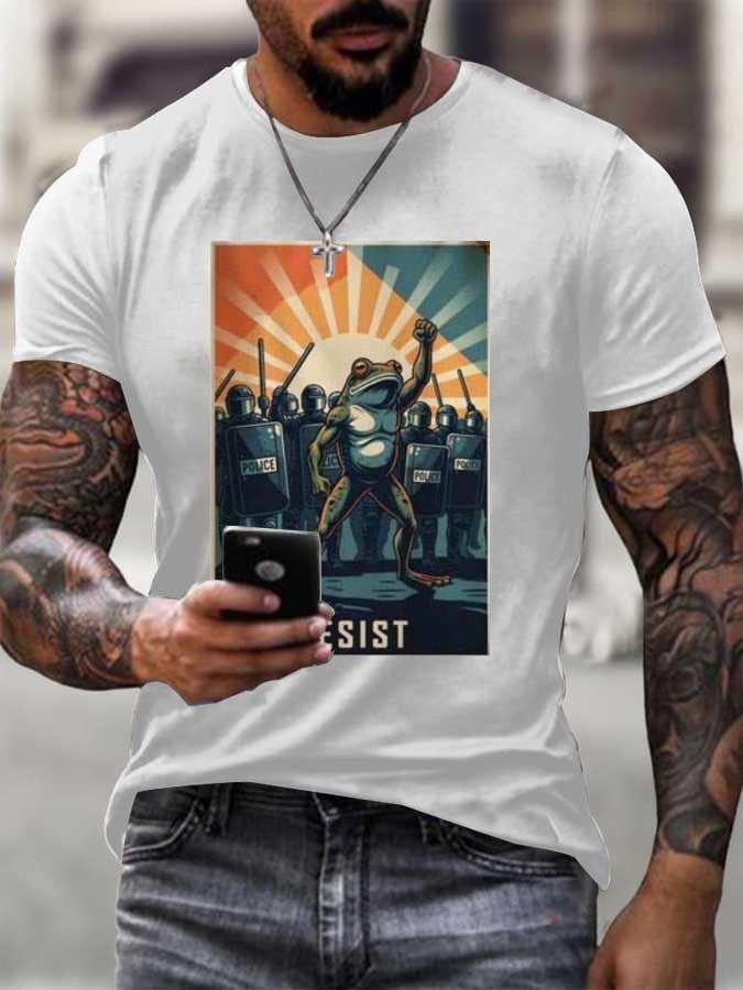 Resist Portland Frog Stand With Frog Digital Protest Shirt
