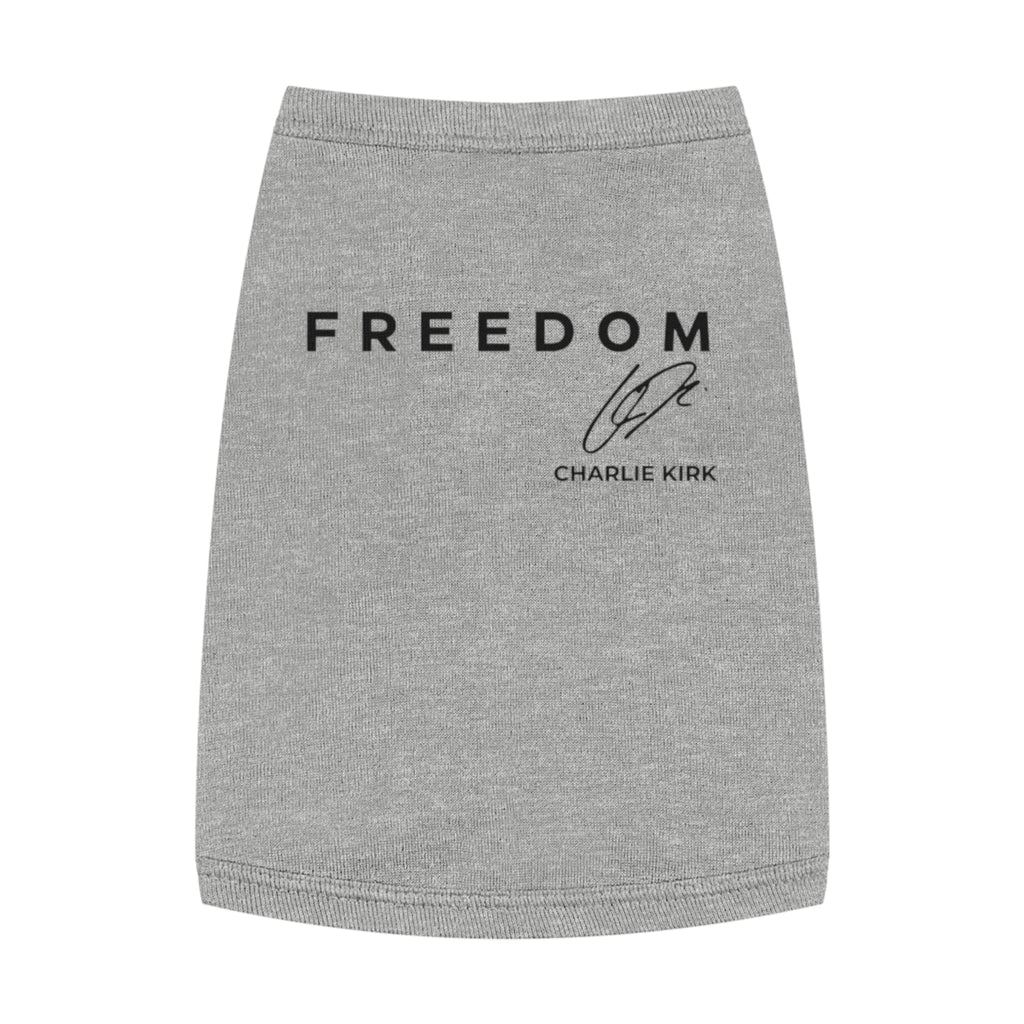 Charlie Kirk 'FREEDOM' Memorial Dog Shirt