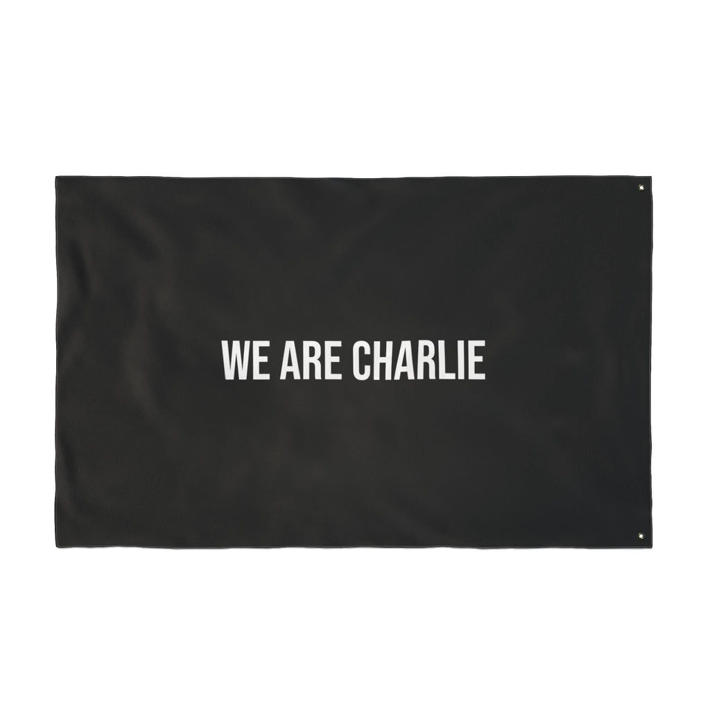 Double Sided Flag True Patriot Charlie Kirk / We Are Charlie
