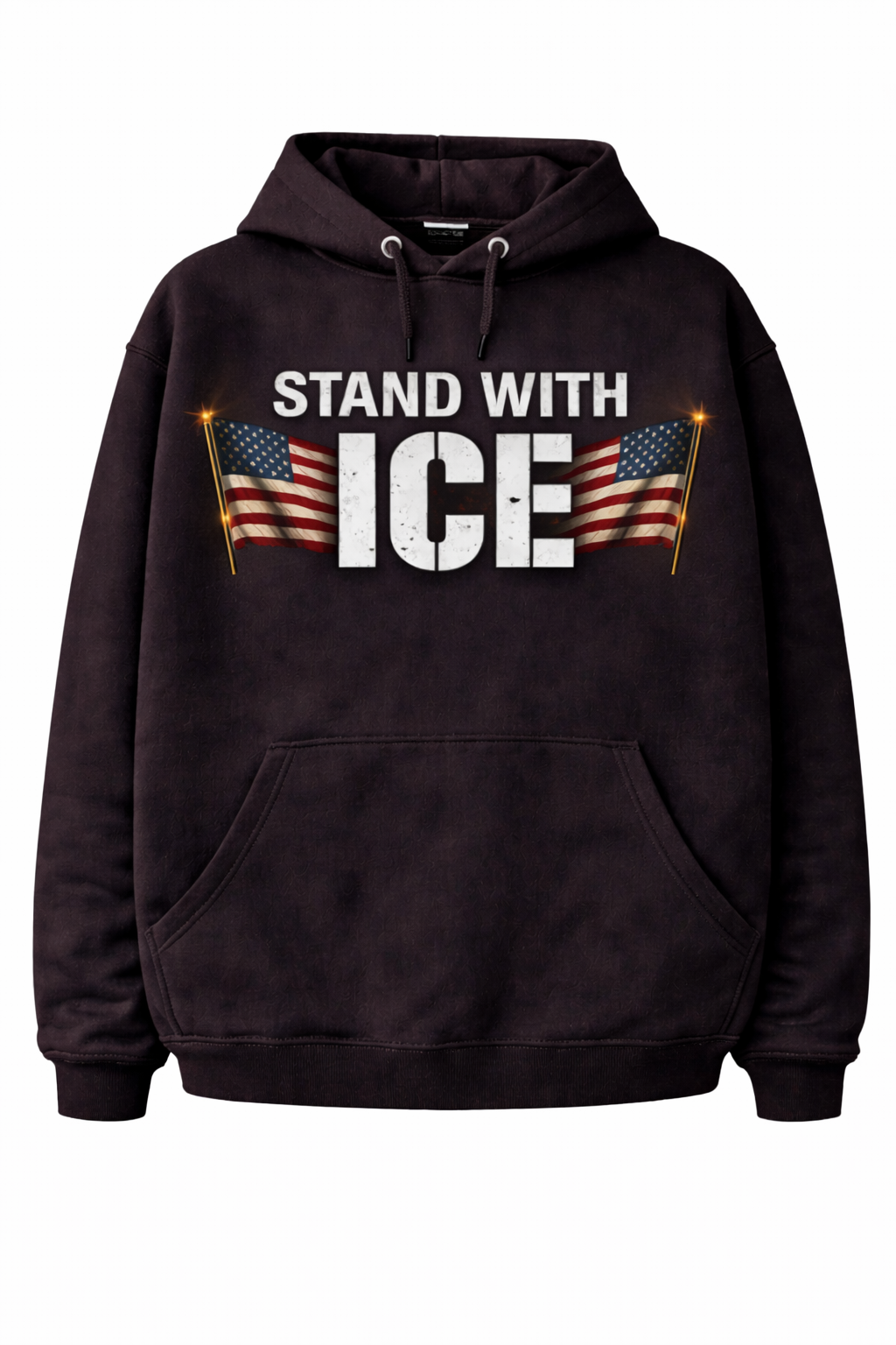 Support the "Fight for Ice" I.C.E. series with this loose-fitting hooded sweatshirt featuring graphic prints.