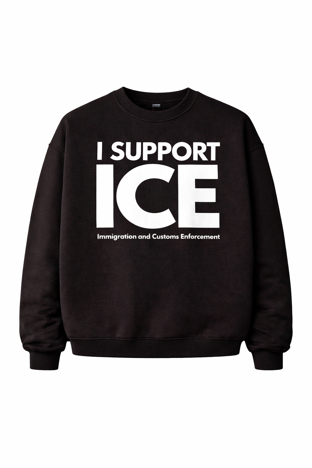 By purchasing this relaxed-fit sweatshirt, you'll be supporting the "Fight for Ice" I.C.E. series; this sweatshirt features a printed design.