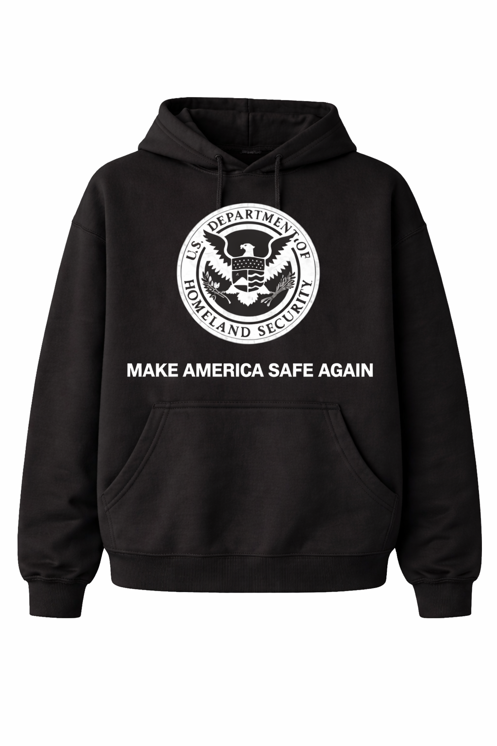 Support the "Fight for Ice" I.C.E. series with this loose-fitting hooded sweatshirt featuring graphic prints.