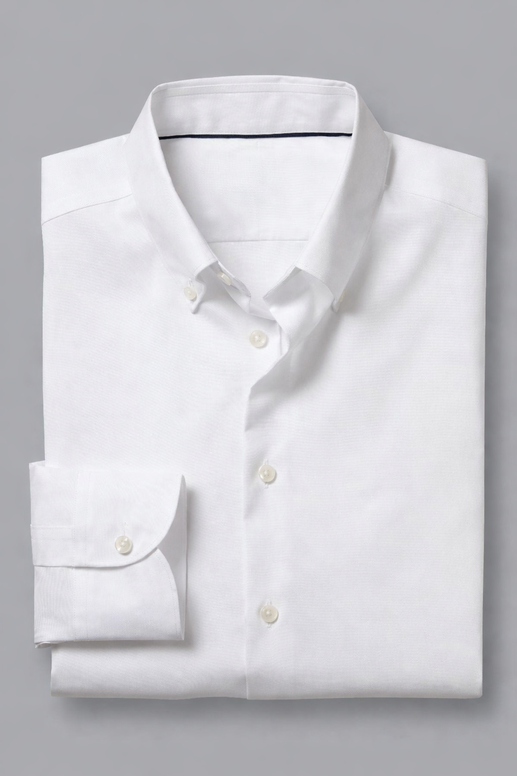 Button-Down Collar Non-Iron Shirt – White