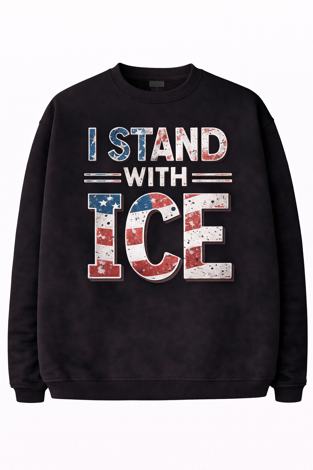 By purchasing this relaxed-fit sweatshirt, you'll be supporting the "Fight for Ice" I.C.E. series; this sweatshirt features a printed design.
