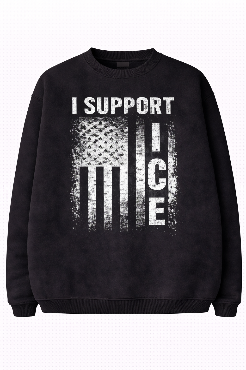 By purchasing this relaxed-fit sweatshirt, you'll be supporting the "Fight for Ice" I.C.E. series; this sweatshirt features a printed design.