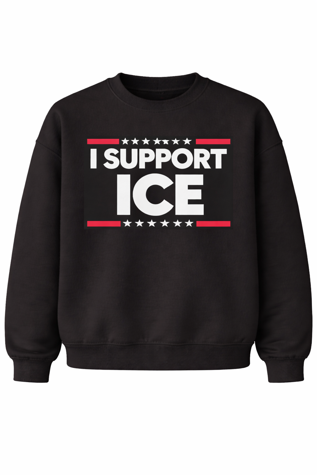 By purchasing this relaxed-fit sweatshirt, you'll be supporting the "Fight for Ice" I.C.E. series; this sweatshirt features a printed design.