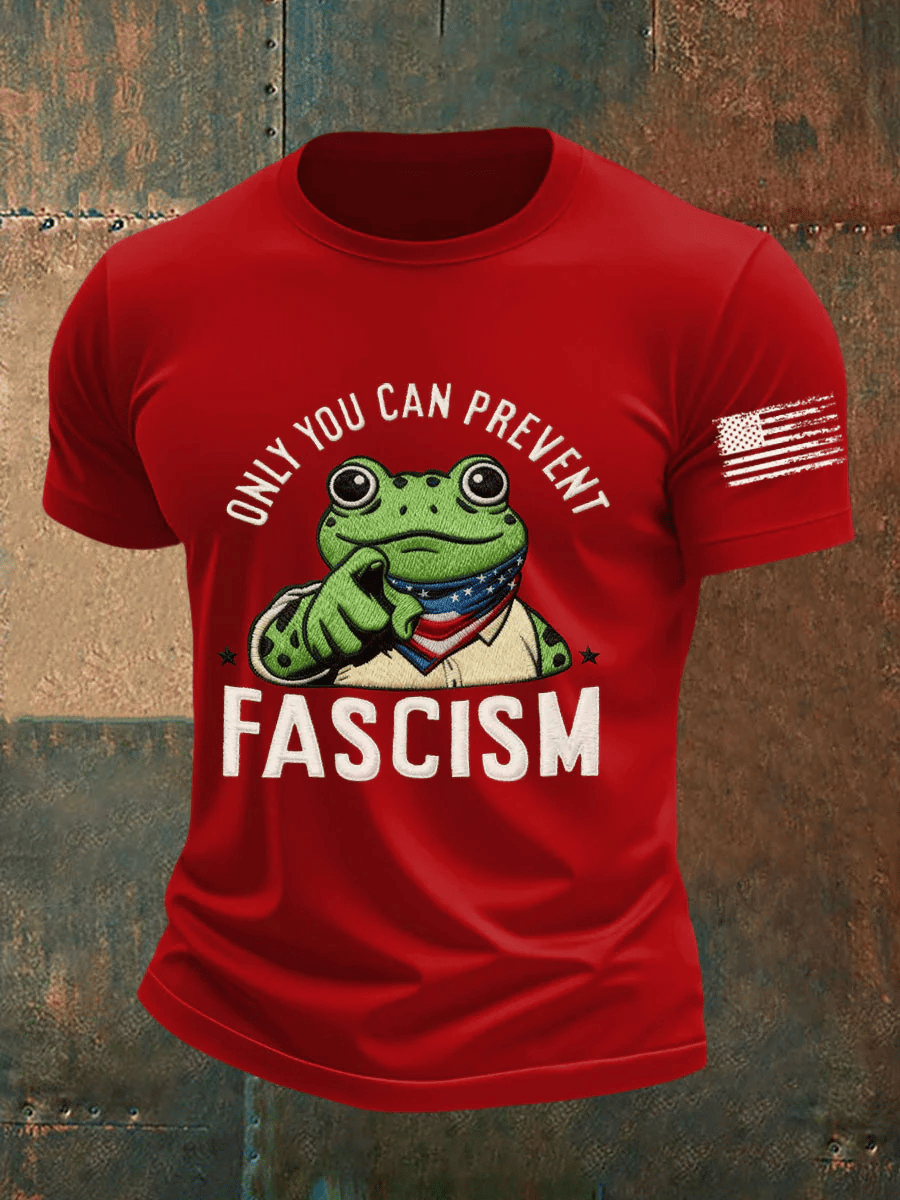 Men's Only You Can Prevent Fascism  Print short-sleeved T-shirt