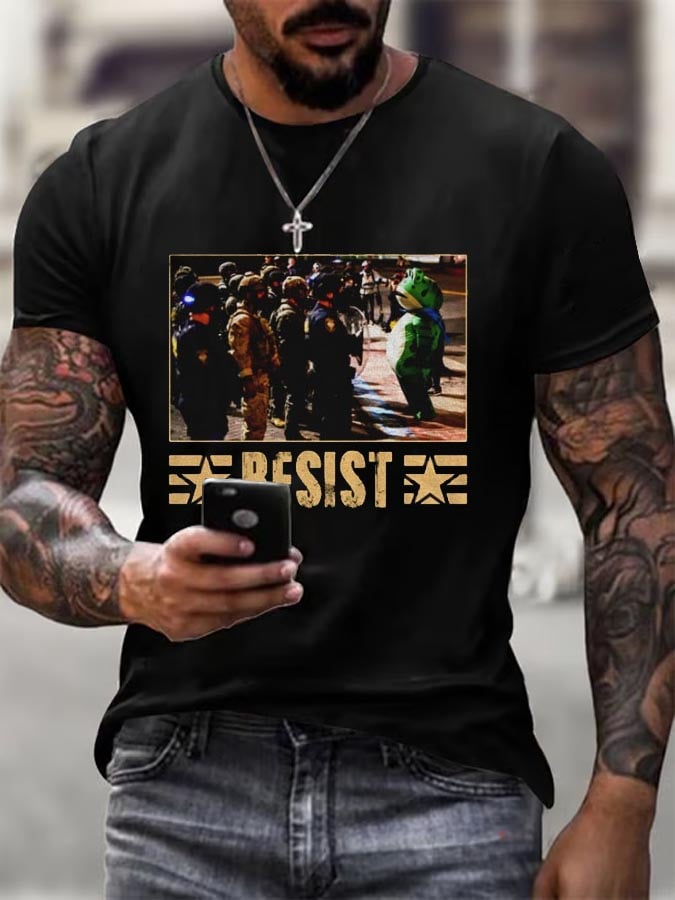 Resist Portland Frog Stand With Frog Digital Protest Shirt