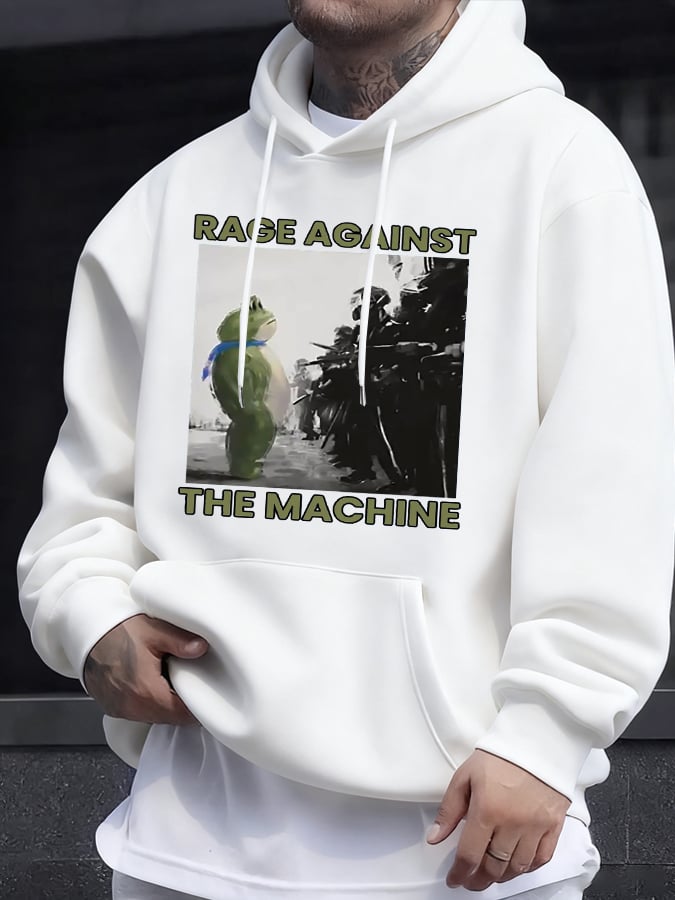 Men's Frog Print Casuasl Hoodie