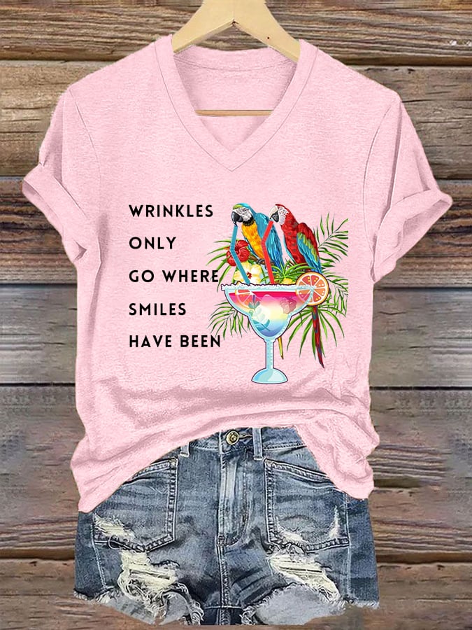 Women's Jimmy Buffett Day Iron On Short Sleeve T-Shirt