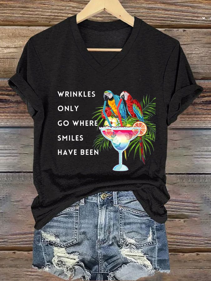 Women's Jimmy Buffett Day Iron On Short Sleeve T-Shirt