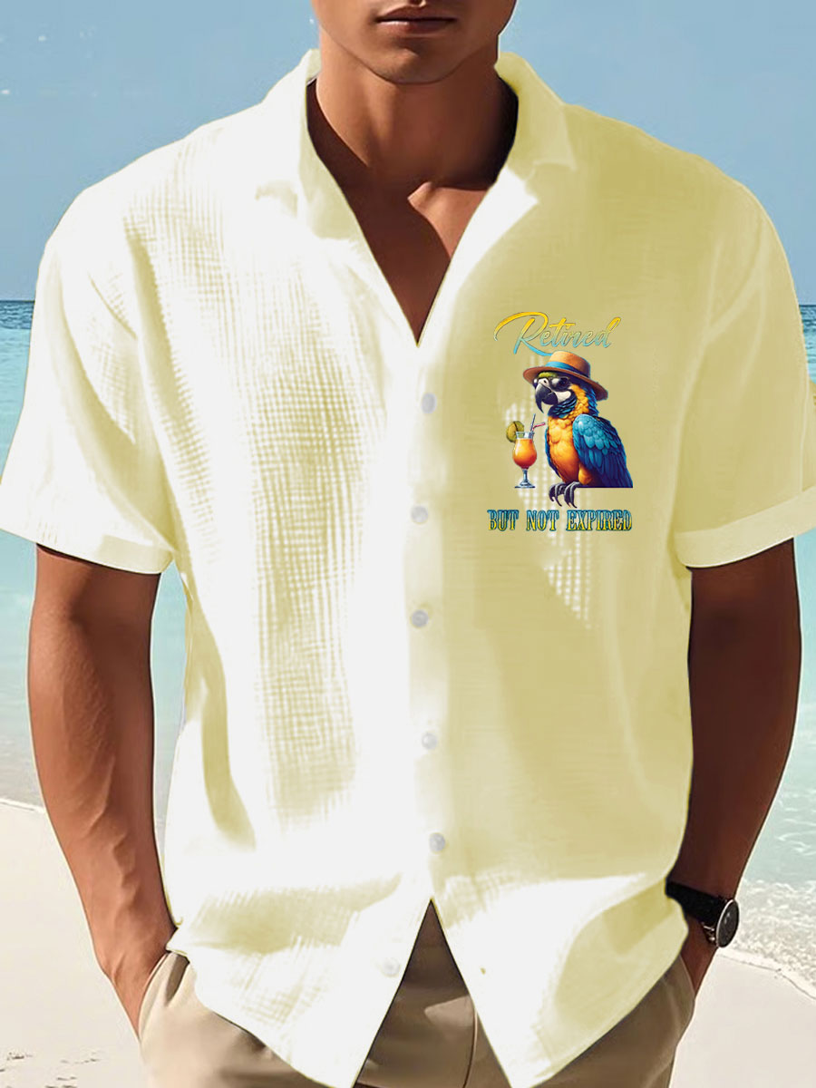 Men's Jimmy Buffett Day Printed Short Shirt