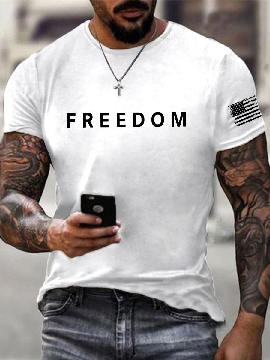 Men's Freedom Is Not Free R.I.P Charlie Kirk Short Sleeve T-shirt