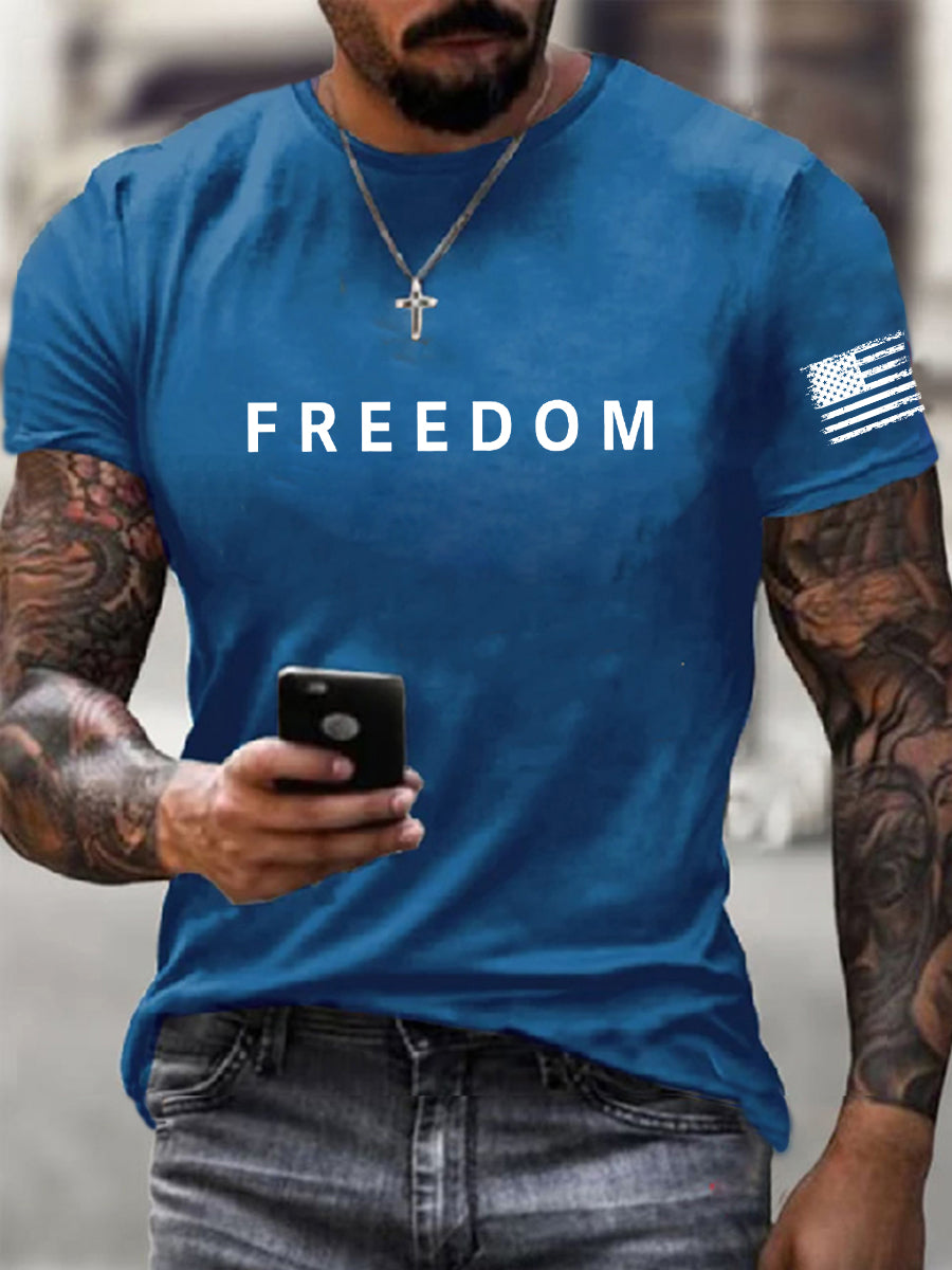 Men's Freedom Is Not Free R.I.P Charlie Kirk Short Sleeve T-shirt