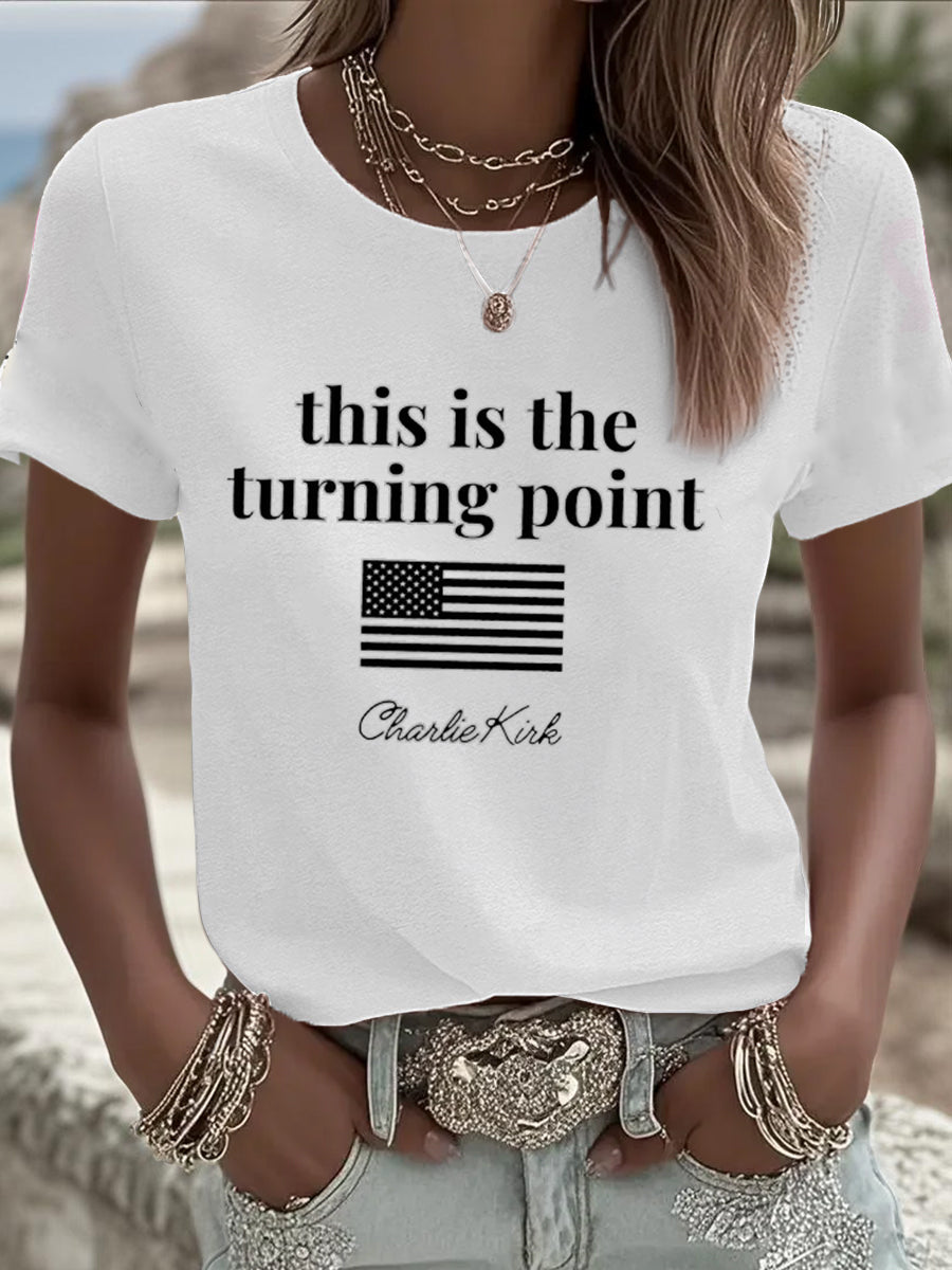 Women's Turning Point Rip Printed T-Shirt