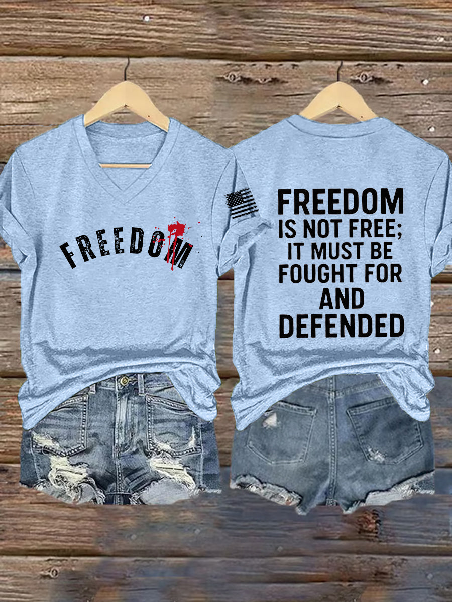 Women's Freedom Is Not Free This is the Turning Point R.I.P Charlie Kirk Short Sleeve T-shirt