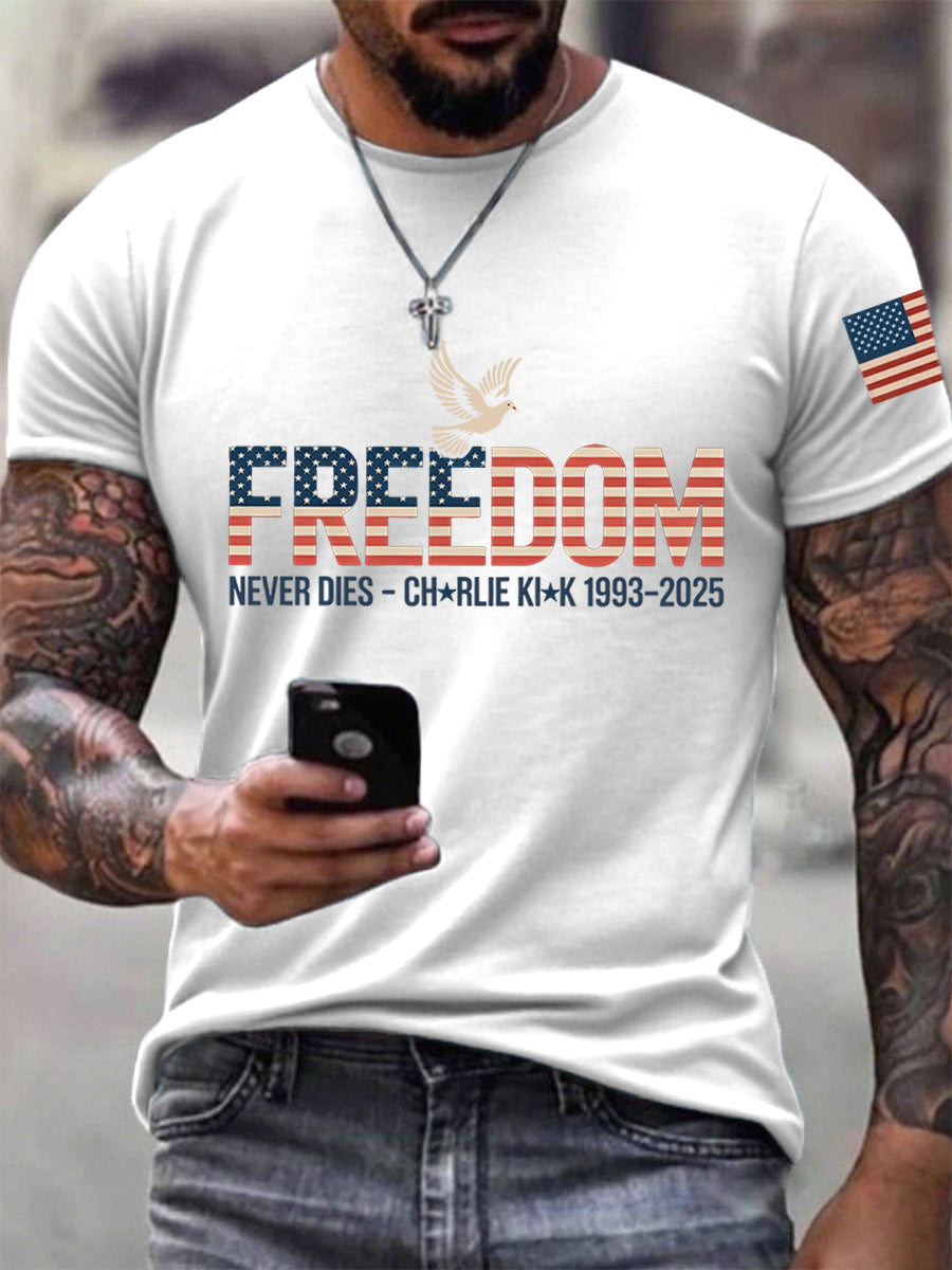 Men's Freedom Print T-Shirt