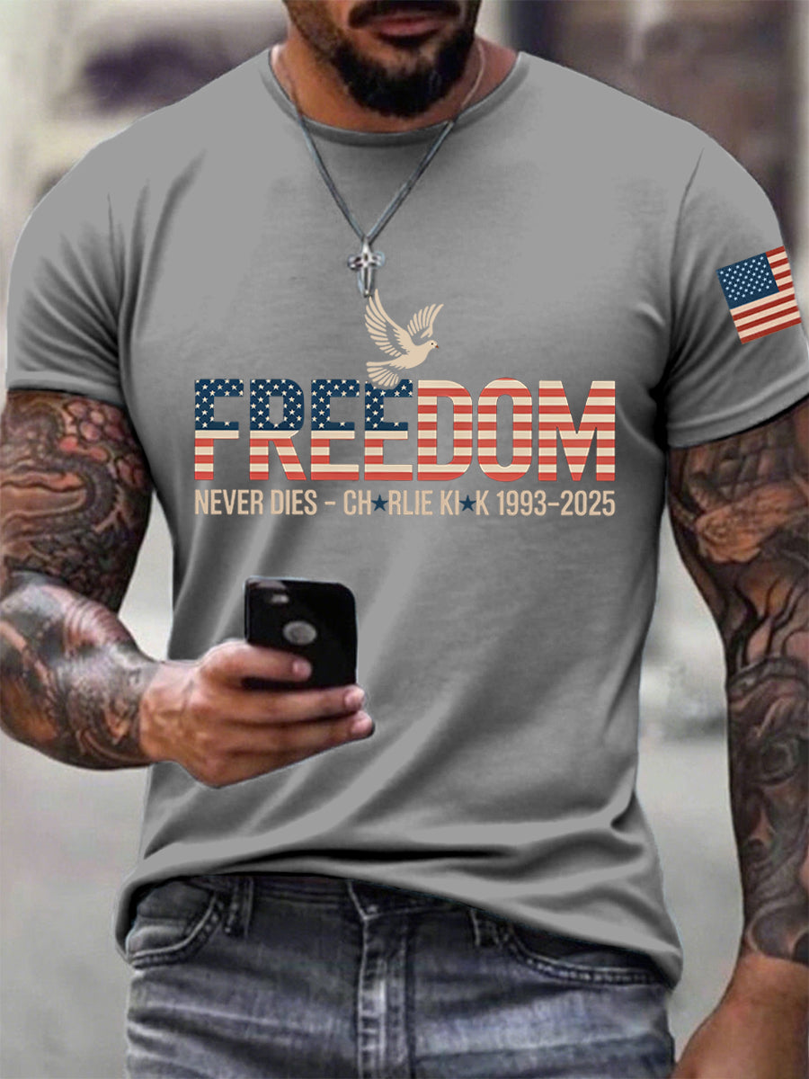 Men's Freedom Print T-Shirt