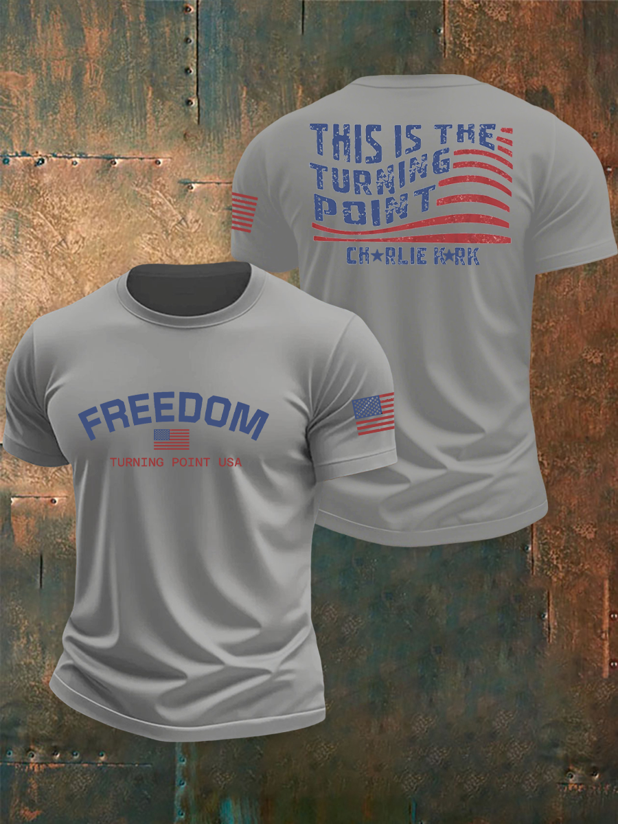 Men's Turning Point Flag Printed T-shirt