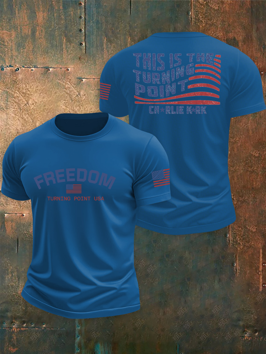 Men's Turning Point Flag Printed T-shirt