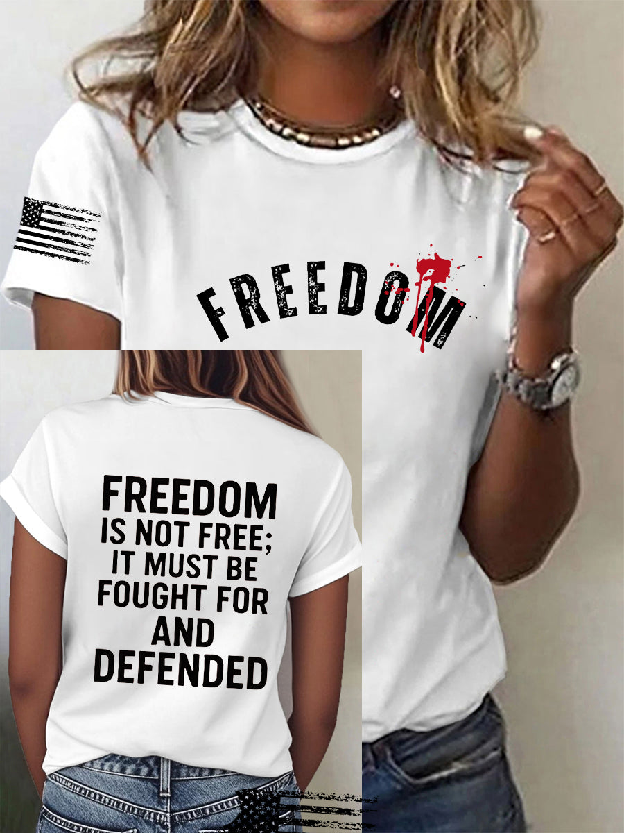 Women's Freedom Is Not Free This is the Turning Point R.I.P Charlie Kirk Short Sleeve T-shirt