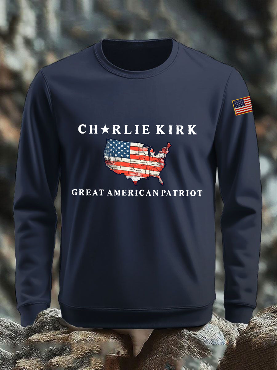 Men's Patriot Printed Sweatshirt