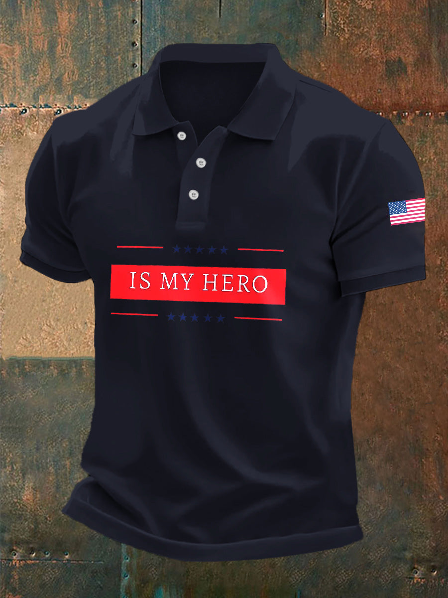 Men's Retro Turning Point Casual Polo Shirt