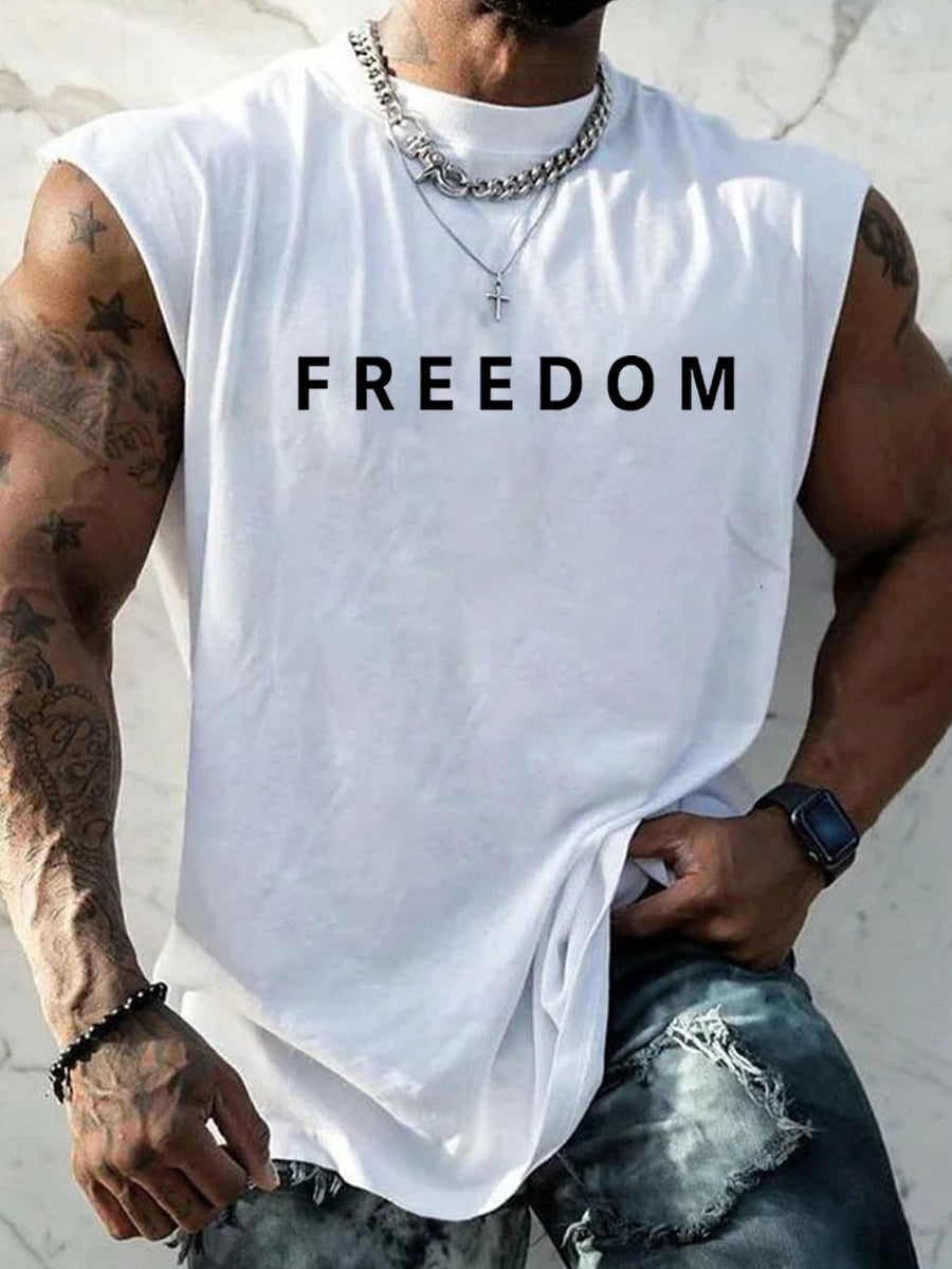 Men's Freedom Is Not Free R.I.P Charlie Kirk Sleeveless Vests