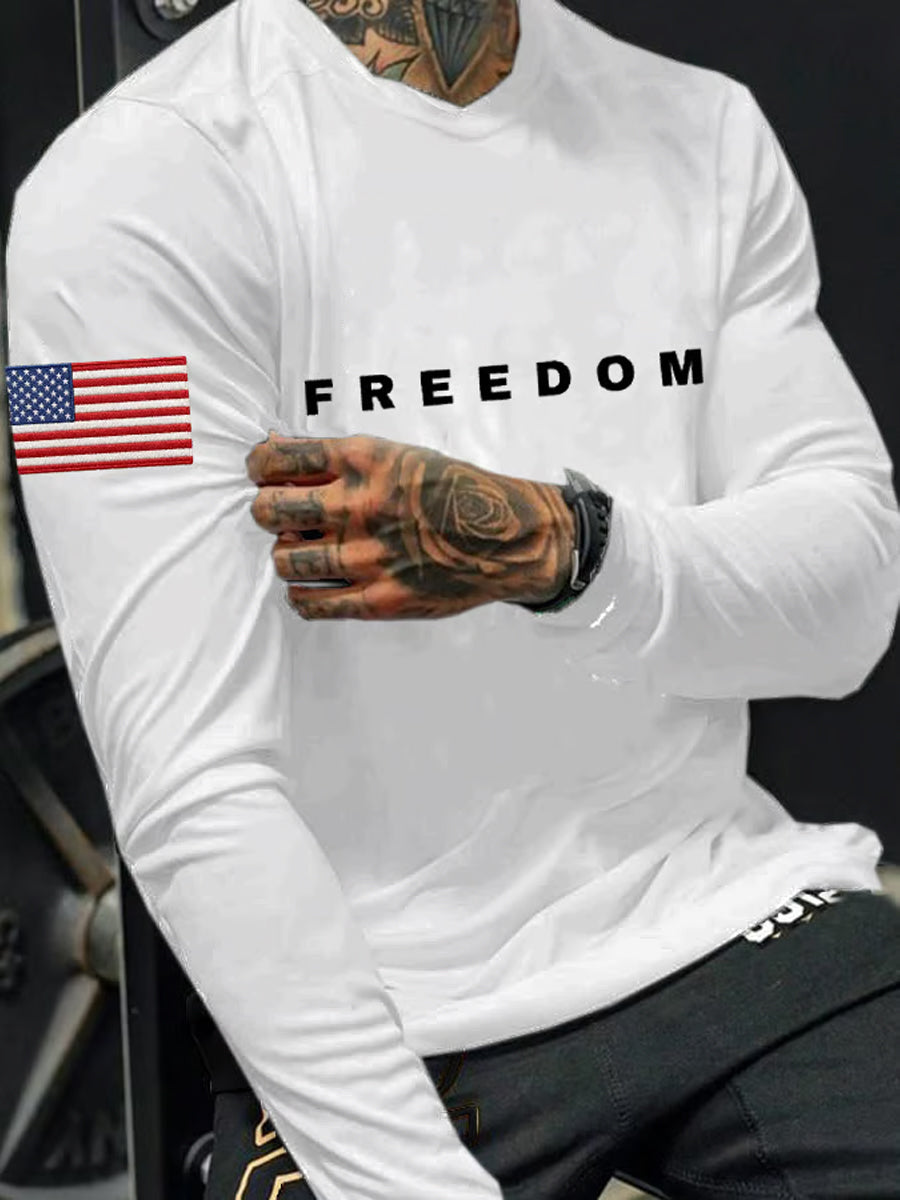 Men's Freedom Is Not Free R.I.P Charlie Kirk Long Sleeve  T-shirt