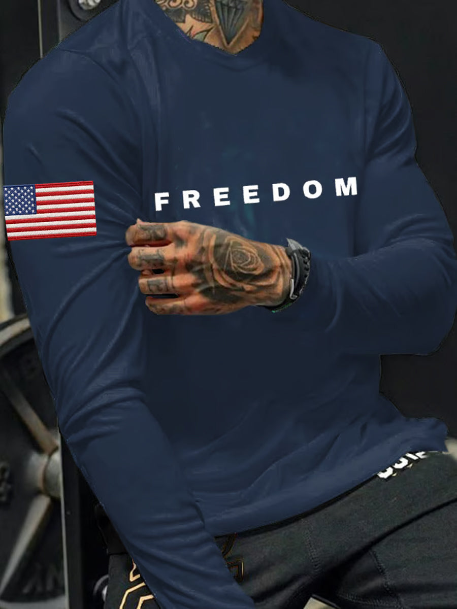 Men's Freedom Is Not Free R.I.P Charlie Kirk Long Sleeve  T-shirt