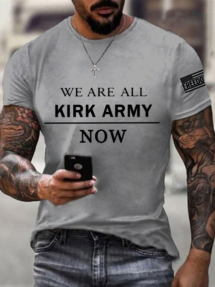 Men's We Are All Charlie Kirk Now! R.I.P Charlie Kirk Tee