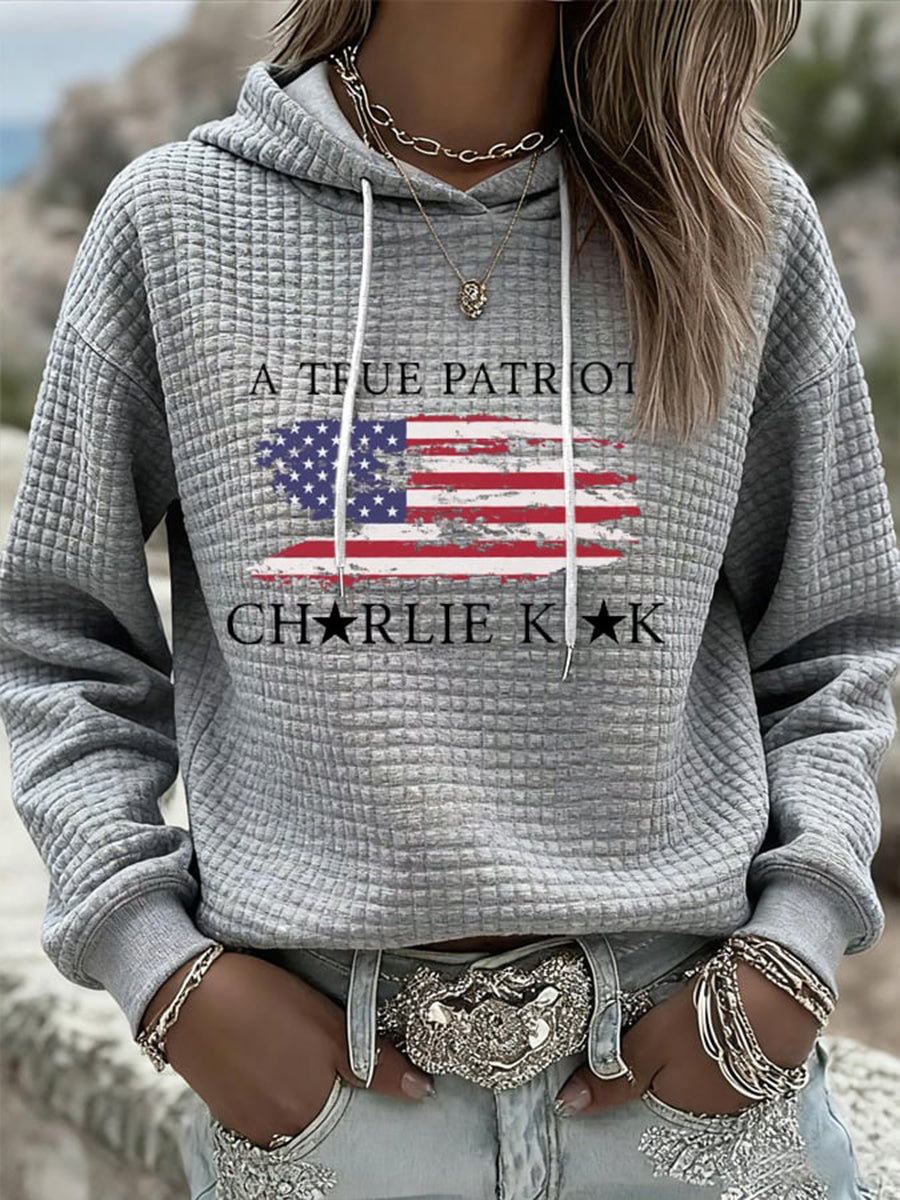 Women's Turning Point Flag Printed Hoodie