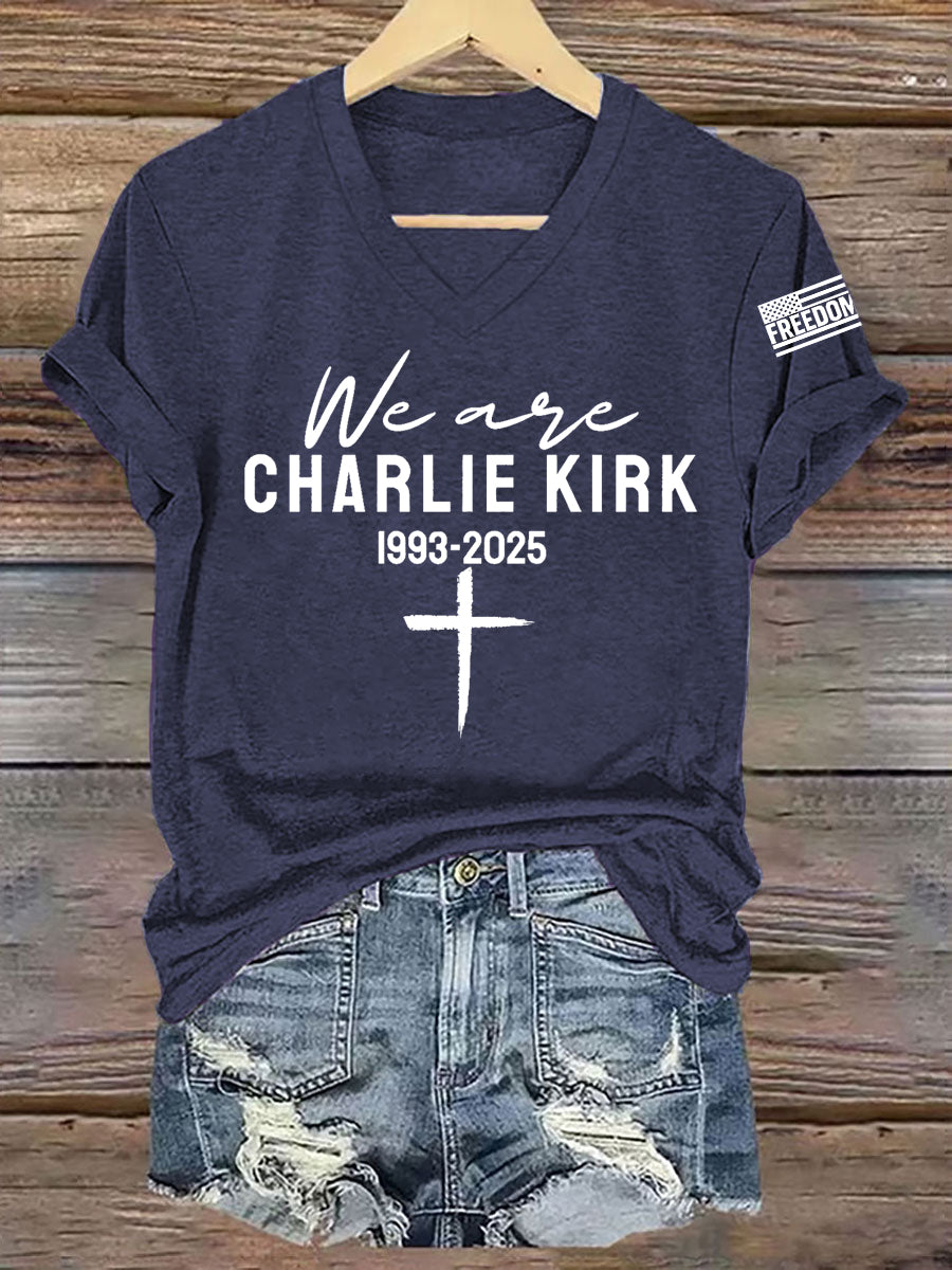 Women's We Are All Charlie Kirk Now! R.I.P Charlie Kirk Tee