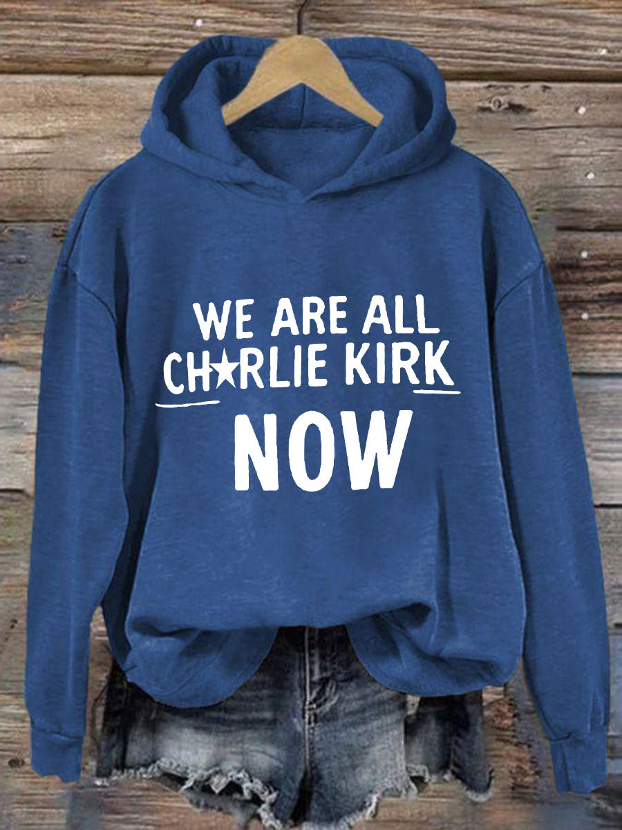 Women's Voice of Freedom Printed Casual Hoodie