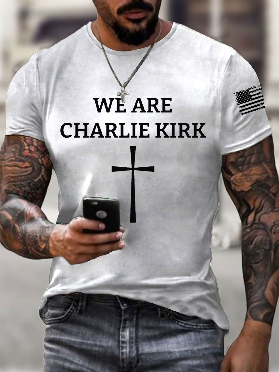 Men's We Are Charlie Kirk Short-sleeved T-shirt