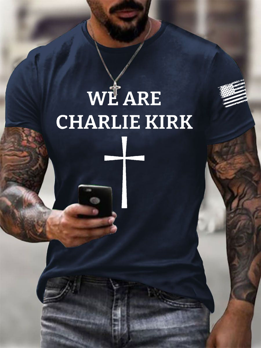 Men's We Are Charlie Kirk Short-sleeved T-shirt