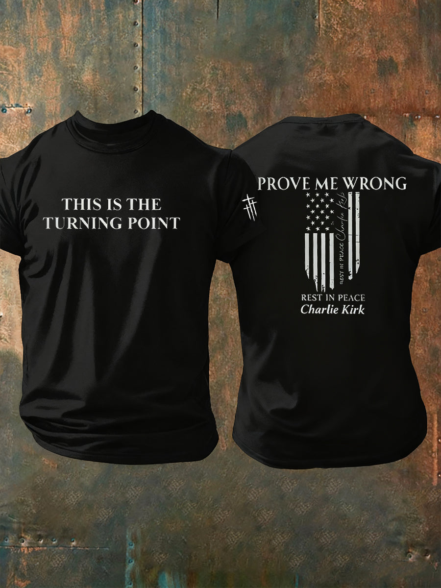 Men's Vintage Freedom American Casual Commemorative Short Sleeve