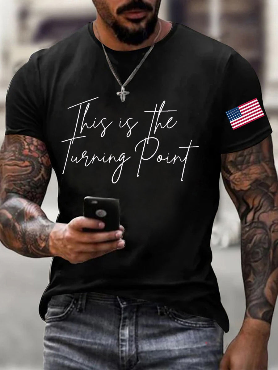 Men's This Is The Turning Point Printed T-shirt