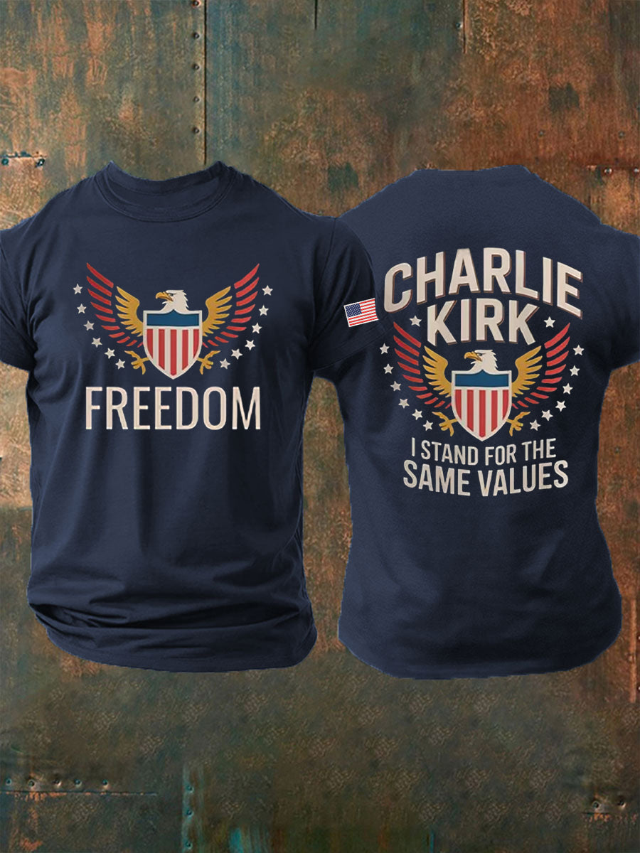 Men's Freedom Is Not Free R.I.P Charlie Kirk Short Sleeve T-shirt
