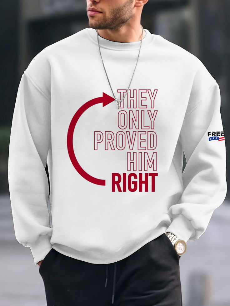Men's Charlie Kirk Freedom printed Long Sleeved Sweatshirt
