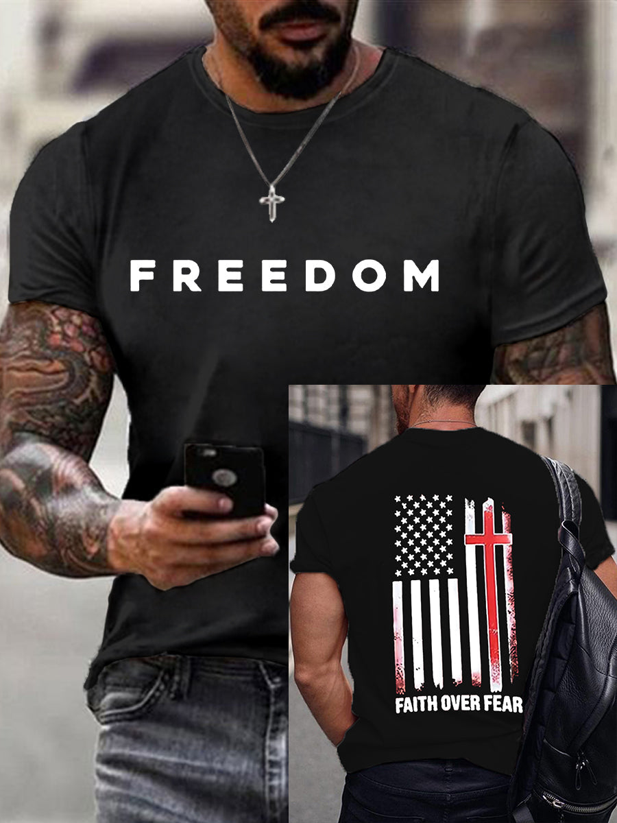 Men's Freedom Is Not Free R.I.P Charlie Kirk Short Sleeve T-shirt