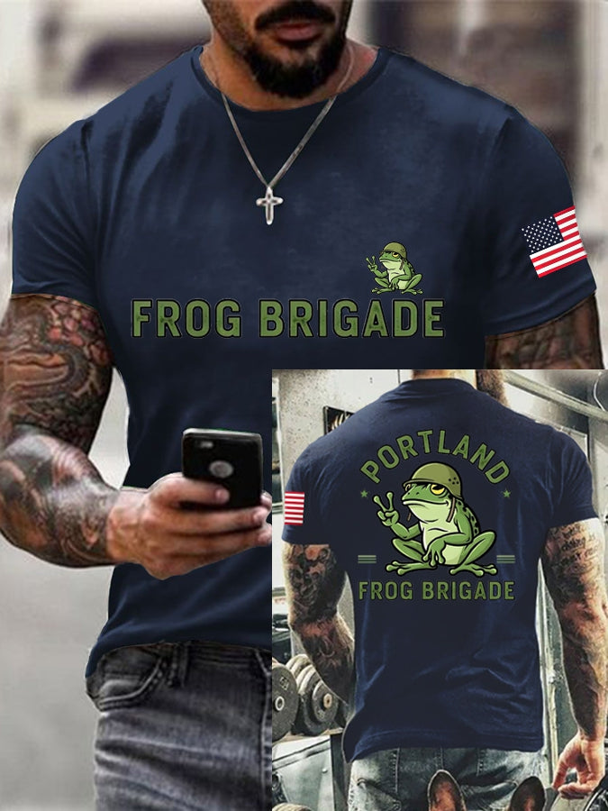 Men's Resist Portland Frog Cotton Short-Sleeved T-shirt